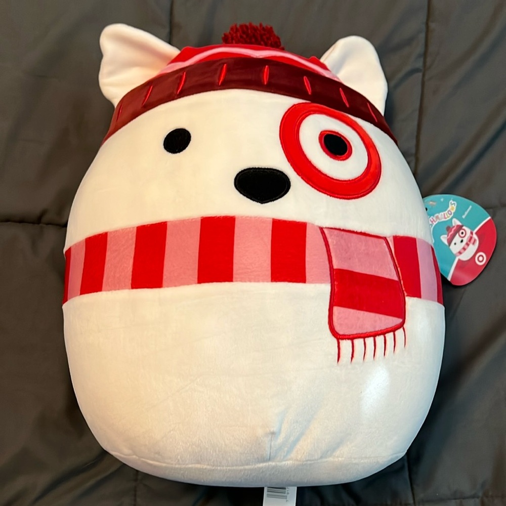 Target Bullseye holiday / Christmas Squishmallow, NWT!